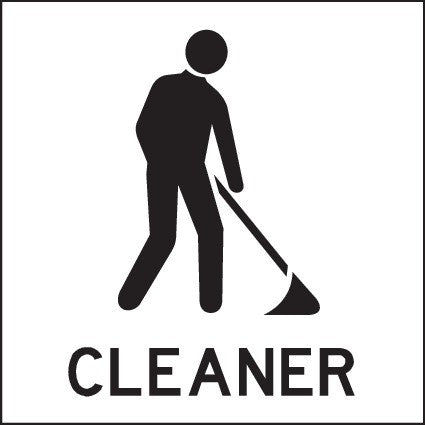 ENGRAVED CLEANER WITH PICTO 150 X 150