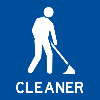 ENGRAVED CLEANER WITH PICTO 150 X 150