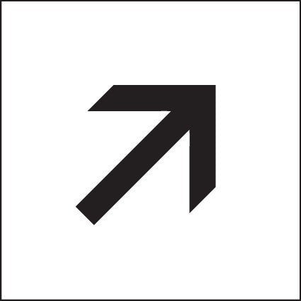 ENGRAVED ARROW ANGLE 150 X 150