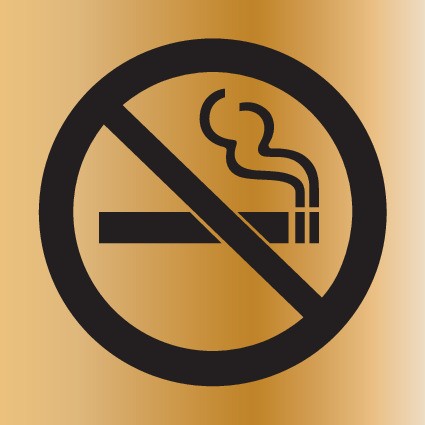 ENGRAVED NO SMOKING PICTO 150 X 150