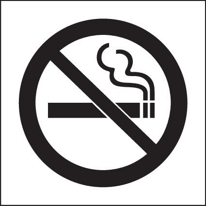 ENGRAVED NO SMOKING PICTO 150 X 150