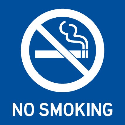 ENGRAVED NO SMOKING WITH PICTO 150 X 150