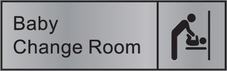 ENGRAVED BABY CHANGEROOM RESTROOM WITH PICTO 290 X 90