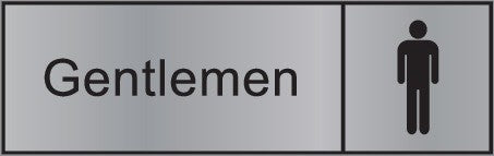 ENGRAVED GENTLEMEN WITH PICTO RESTROOM 290 X 90