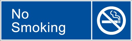 ENGRAVED NO SMOKING WITH PICTO 290 X 90