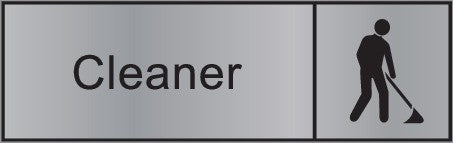 ENGRAVED CLEANER WITH PICTO 290 X 90