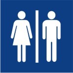 ENGRAVED UNISEX PICTO RESTROOM 90 X 90