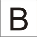 ENGRAVED LETTER "B" 90 X 90