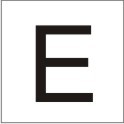 ENGRAVED LETTER "E" 90 X 90