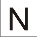 ENGRAVED LETTER "N" 90 X 90