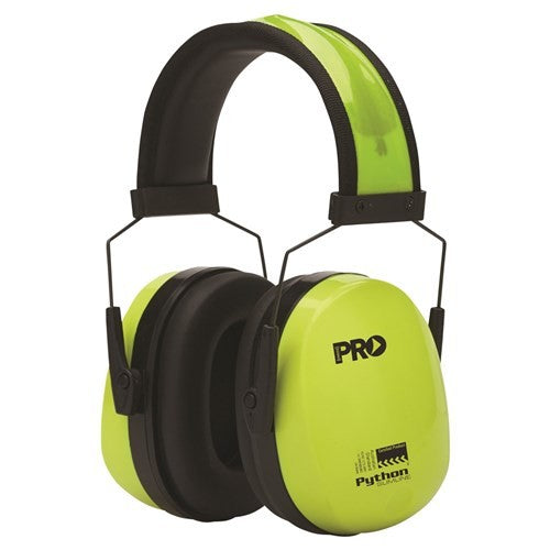 PROCHOICE PYTHON SLIMLINE EARMUFFS CLASS 5 - 31DB HI VIS