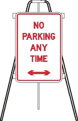 TRIPOD SIGN STAND 300 X 450