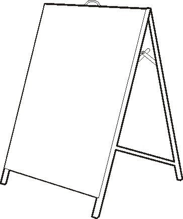 A BOARD / SIGN SIZE 600X900