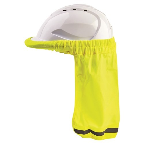 PROCHOICE HARD HAT ATTACHED NECK SUN SHADE FLURO YELLOW