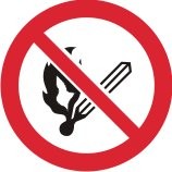 NAKED FLAME PROHIBITION DISC