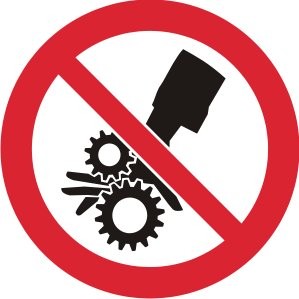 MACHINERY CRUSH / PINCH POINT PROHIBITION DISC