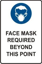 FACE MASK REQUIRED BEYOND THIS POINT WITH PICTO
