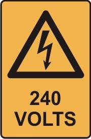 240 VOLTS WITH PICTO