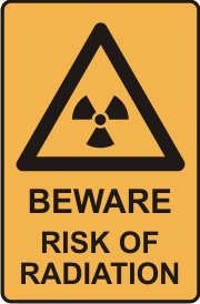 BEWARE RISK OF RADIATION WITH PICTO