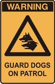 GUARD DOGS ON PATROL WITH PICTO
