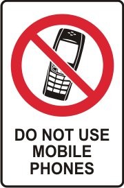 DO NOT USE MOBILE PHONES WITH PICTO