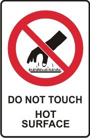 DO NOT TOUCH HOT SURFACE WITH PICTO