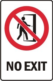 NO EXIT WITH PICTO