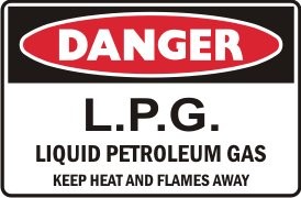 LPG KEEP HEAT & FLAMES AWAY