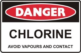 CHLORINE AVOID VAPOURS & CONTACT
