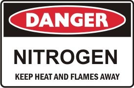 NITROGEN KEEP HEAT & FLAMES AWAY