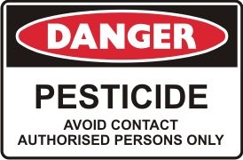 PESTICIDE AVOID CONTACT AUTHORISED PERSONS ONLY
