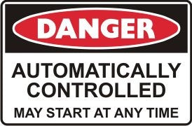 AUTOMATICALLY CONTROLLED MAY START AT ANY TIME