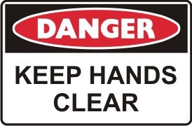 KEEP HANDS CLEAR