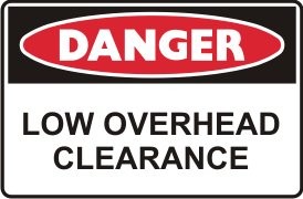 LOW OVERHEAD CLEARANCE