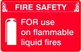 FOR USE ON FLAMMABLE LIQUID FIRES WITH PICTO