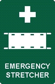 EMERGENCY STRECHER WITH PICTO
