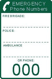 EMERGENCY PHONE NUMBERS