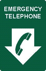 EMERGENCY TELEPHONE WITH PICTO