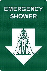 EMERGENCY SHOWER WITH PICTO