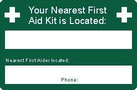 NEAREST FIRST AID KIT LOCATED FIRST AIDER DETAILS