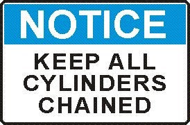KEEP ALL CYLINDERS CHAINED