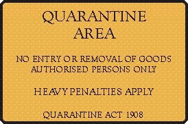 QUARANTINE AREA