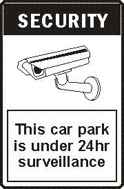 CARPARK UNDER 24HR SURVEILLANCE