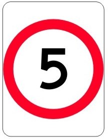 5 KPH SPEED LIMIT