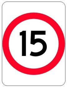 15 KPH SPEED LIMIT