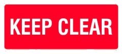 KEEP CLEAR 180 x 450