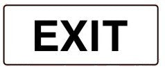 EXIT 180 X 450