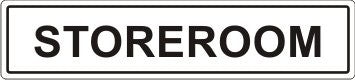 STOREROOM ADHESIVE LABEL
