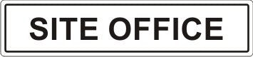 SITE OFFICE ADHESIVE LABEL