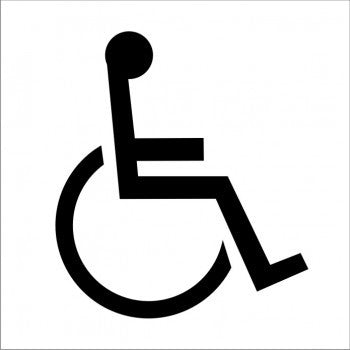 DISABLED PICTO ADHESIVE RESTROOM 150 X 150